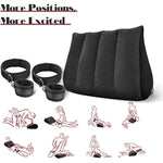 Sex Handcuffs Sex Pillow Bdsm Restraints Set- Inflatable Sex Pillow Sex Positions Pillow Sex Straps Bondage Wrist Thigh Handcuffs Support Pillow Bed Restraints Triangle Inflatable Ramp Sex Furniture