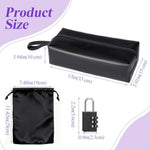 Lockable Sex Toy Storage Bag Lockable Sex Toy Box - With 1 Password Lock, 2 Drawstring Storage Bags (7.48In X 11.42In) For Discreet Of Dildo Storage Toys – Perfect For Women And Men