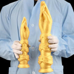 13" Silicone Fist Dildo, Xxl Realistic Flexible Hand Dildos Anal Plug Butt Plug Fisting For Anal Dilator Stretching Vaginal Prostate Massage With Suction Cup Adult Sex Toys For Women Men (L)