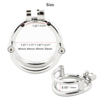 Mens Short Chastity Cages Prevent Escape Design Closed Ring Cock Cage Adult Game Sex Toy S755 (2.17 Inch/ 55Mm)