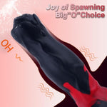 Realistic Squirting Dog Dildo With Knot - Lifelike Animal Ejaculating Dildos - Silicone Cumming Dildos Penis Sex Toy With Strong Suction Cup For Men Women (Red)