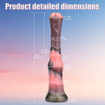 Horse Dildo G-Spot Vestibule Anal Plug,Long Animal Penis Ultra Soft Dildo Female Masturbator Couples Erotic Products Simulation Animal Penis (Fantasy)