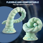 18.11" Long Knot Dildo Realistic Liquid Silicone Dildo With Powerful Suction Cup, Thick And Girthy Dildo For Women, Anal Play Prostate Massager Adult Sex Toy For Women Men And Couples