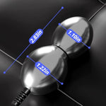 Remote Controlled Dual Ball Anal Plug Stimulation With 8 Modes Metal Sm Sex Toys For Female Men Couples