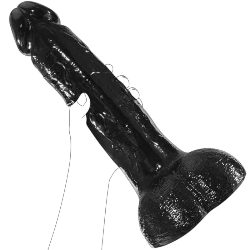 2.67? Diameter Huge Thick Dildo,13.3 Inch Realistic Xxxl Dildo With Strong Suction Cup,Lifelike Veins & Big Full Shaped Balls For Anal Play,Gag Gift Adult Sex Toys For Men And Women