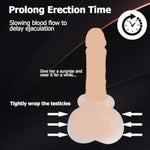 Male Cbt Testicle Bondage Set Chastity Devices Ultra-Stretch Silicone Scrotal Restraints Trainer Kit Bdsm Cock And Ball Torture For Stamina Training & Pleasure Control Adult Sex Toys White(2Pcs)