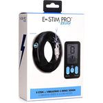 Vibrating & E-Stim Silicone Cock Ring With Remote Control - 1.75In, Black (Ag932)