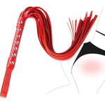 Flogger With Studs Fashion Studded Leather Whip 22“ Sex Flogger Bdsm Bondage Leather Spanking Sex Whip Adult Sex Games Bondage Gear & Accessories Sm Whip Bondage Flogger