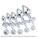 Sm Anal Plug Sex Toys Metal Butt Plug With Small Pull Ring Trainer Set Anal Stimulator For Women Couples Masturbator Prostate Massager Expander G-Spot Dildo Thrusting Toys