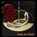 Double-Ended Dildo, Massage Wand Sex Anal Plug G Spot Metal Anal Bead, Solid Metal Curved Dual Ended Masturbation Adult Sex Toy For Couple (Large)