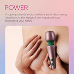 Anodized Aluminium Mini Wand Bougie Wand Vibrator - Premium Silicone Quiet & Waterproof With 10 Vibration Modes, Rechargeable Waterproof Women Sex Toy