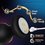 Vibrating Anal Plug,Butt Plug Vibrator Light Up Prostate Massager, 10 Vibrating Rotation Modes Sex Toy With Remote Control, Adult Sex Toys For Men Women And Couple