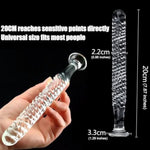 Thread Glass Anal Dildo - Crystal Penis, Dilatador Anal, Glass Anal Plug, Masturbation Anal Wand, Butt Plug Glass, Glass Anal Beads, Clear Dildo, Glass Dildo For Women Adult Toy