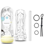 Male Masturbator Sex Toy For Men Reusable Handheld Sucking Extrusion Manual Male Masturbation Stroker Sleeve Stimulation Pocket Pussies Sex Sleeve Sex Toys For Men (Premium B)