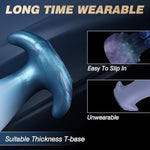 Large Butt Plug 6 Inch Silicone Anal Plug, Fantasy Knot Buttplug For Stretching & Training, Wearable Anal Stretcher With T-Base, Thick Anal Dildo Prostate Massager, Anal Trainer Sex Toy