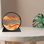 12 Inch Moving Sand Art Picture, 3D Deep Sea Flowing Sand Frame for Desk Decor