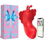 Wearable Panty Vibrator For Women Pleasure - Mini Butterfly Sex Toy With App Remote Control & 9 Powerful Vibrating Modes - Quiet Clit Stimulator For Couples & Solo