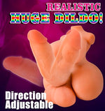 Shemale Sex Doll Torso with 8.7in Realistic Dildo, 4-in-1 channles Breasts Vagina and Anus Transgender FUTA Doll,5.5lb Soft TPE mini FUTA Sex Toys for Gays Women and Couples.