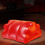 Pvc/Tpu Sex Pillow Waterproof Adult Toys Body Support Travel Position Magic Cushion Used For Couple Deeper Positioning (Red Sex Pillow L)