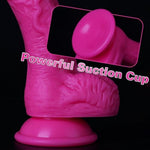 Pink Realistic Dildo, 7.3In Lifelike Silicone Dildo, With Strong Suction Cup For Hands-Free Play, Adult Sex Toys Suitable For Women Men Gay ? Couple