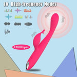 G-Spot Rabbit Vibrator, High Frequency Finger Clitoris Vaginal Nipple Stimulator Massager With 10 Intense Vibration Modes