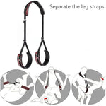 Sex Bondage Bdsm Kit, Pu Leather Thigh Sex Restraints Neck To Thigh Bed Leg Open Restraints Set Thigh Sling, Adjustable Leg Restraints Adult Sex Toys For Couple Bed Sm Sex Games Play, Unisex