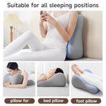 Couples Butt Cushion For Pregnant Women Furniture Pillow Pillowcase Suitable For Home Use, Ideal For Sitting And Lying, Foam Pillow Modern And Simple Style - Blue V1