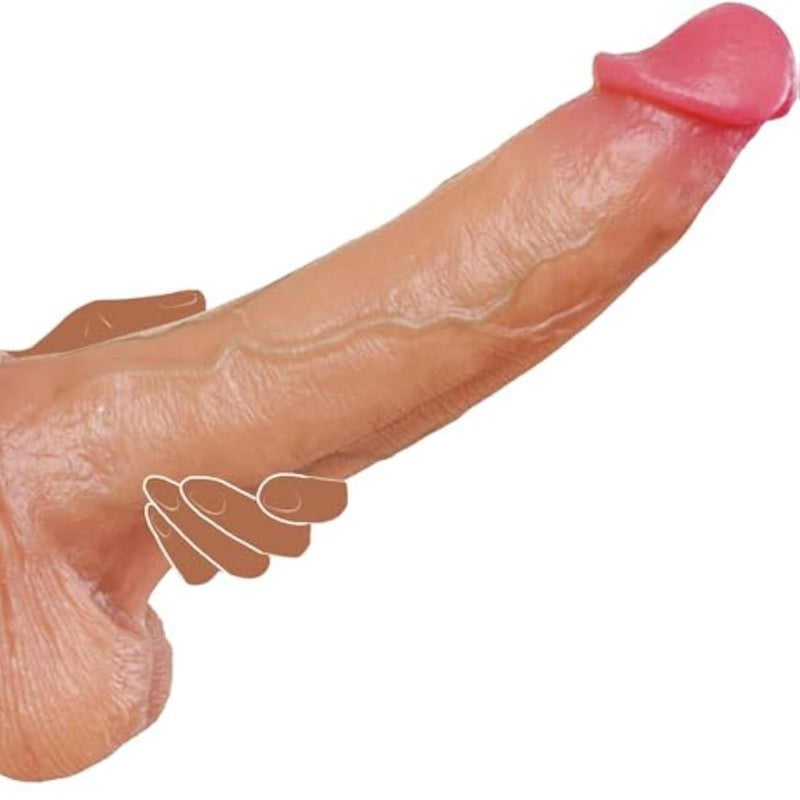 10 Inch Huge Fat Dildo With Powerful Suction Cup – Realistic Giant Silicone Dildo For Deep Anal & G-Spot Stimulation, Hands-Free Adult Sex Toy For Women & Men