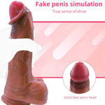 Realistic Huge Big Dildo Sex Toys, 10.4" Thick Monster Penis Suction Cup Silicone Dildos Giant Anal Plugs Strap On Dragon Dildo Adult Toys & Games For Women Men Couples Pleasure(Brown)