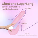 Detachable Smart Vibrator, Double Dildo Sex Toy For Women, Thrusting Dildo Clitoral Stimulator 2-In-1 Adult Sex Toys, 10 Inch Dildo Sexual Pleasure Tools For Women (Pink)