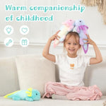 3 Pcs Axolotl Stuffed Animal, Glow In The Dark Axolotl Plushl Toy Set For Kids Girl Boy, Soft Salamander Plush Toy, Holiday Birthday Christmas Valentines Decor Gift