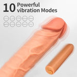 Strap On Harness Vibrating Dildo, 7.28" Realistic Strap On Dildo With 10 Strong Modes Stimulator For Pegging, Dildo Harness Consoladores With Bullet Vibrator, Sex Toys For Lesbian Women Couple