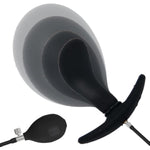 Silicone Inflatable Anal Plug, Expandable Butt Plug G Spot Stimulator Prostate Massager With Quick Release Valve For Men, Women And Beginners, Flexible Sized Butt Plug With Detachable Pump