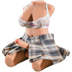 Shemale Sex Toy 21.2 Lbs Torso Sex Doll With 7.1 Inch Realistic Dildo And Soft Breasts Unisex Anal Sex Stroker Trans Dolls For Gay Couples Men Women Adult Toy For Masturbation