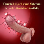 Sex Toys Thrusting Dildo Vibrator, 3 Pulsation Thrusting & 5 Vibration Mode 8.5 Inch Realistic Dildo Penis For Clitoral G Spot Anal Stimulate, Liquid Silicone Suction Cup Adult Sex Toy Advanced