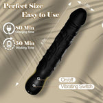 8.7" Big Black Dildo Vibrator G Spot Vibrator Wand For Women, Realistic Silicone Dildo Beginner Dildo With Handle, Electric Dildo Slim Vibrator With 10 Vibrating Modes, Adult Sex Toys For Men & Couple