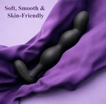 Vibrating Gradual Anal Beads Butt Plug for Men Women Beginner-Friendly Prostate Massager Anal Plug Adult Sex Toys APP Remote Control Anal Toys with 9 Vibration