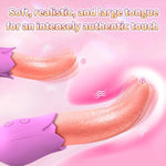 Vibrator Adult Sex Toys For Women, Rose Stimulator 4 In 1 Clitoral Vibrator/Tongue Licking - Insertable Tongue Licking Adult Toy - Vibrating Anal Plugs, Female Sucking Clit Stimulator With 10 Modes