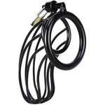 Male Chastity Cage - Large Metal Cock Cage Chastity Device Locked With 3 Sizes Rings And 2 Keys, Adult Sex Toys & Games For Men Penis Exercise And Abstinence, Black