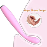 G Spot Vibrator Dildo With 5 Vibration Modes, Soft Silicone Powerful Vibrating Massagers For Clitoral Vagina And Anal Stimulation, Dildo Finger Vibrators Adult Sex Toys For Couple Women Or Men (Pink)