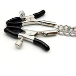 Metal Chain Nipple Clamps With Nipple Sucker 2Pcs Breast Sucking Set Non-Piercing Adjustable Clip Sucker Cup For Women