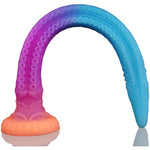Long Tentacle Dildo Fantasy Sex Toys, 13.6" Luminous Monster Alien Anal Dildo With Strong Suction Cup, Slim Thin Dildos Anal Butt Prostate Toy, Beginner Anal Snake Trainer For Women Men Couple