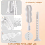 2Pcs Sex Doll Care Kit Male Masturbation Cleaning Brush, Includes Brush Head And Perforated Ventilation Rod, Reusable Adult Multi-Purpose Pocket Pussy Vagina Rear Celebrity Sex Toy Cleaner