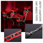 Sex Restraints Dog Bdsm Kit 9 Pieces With Adjustable Handcuffs Collar Ankle Cuff Blindfold Anal Plug Nipple Clamps Adult Games Sexy Toys For Men Women And Couples Foreplay (Black)
