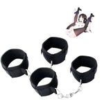 Sex Bondage Wrist & Thigh Cuffs Bdsm Restraints Set, Sex Toys For Women Men With Adjustable Leg Straps, Thigh Restraints And Bondage Handcuffs For Couple Beginner Sm Bedroom Game Play Accessories