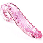 Crystal Glass Pleasure Wand Dildo Penis - Store - Glass Massager (Pink)