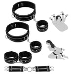 Sex Toys Bdsm Bondage Restraints - 4 Pcs Restraints Bdsm Kit With Handcuffs Ankle Cuffs Thigh Cuffs Cross Strap,Sex Things For Couples Kinky Adult Toys For Couples Sex Games