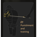 Bdsm Props Electric Shock Leather Flogger Sm Torture Equipment Sm Supplies Leather Beat Training Hand Beat Bdsm Electric Shock Beat Ass Sm Adult Sex Toys Bdsm Couples Fetish Slaves Whip, Black