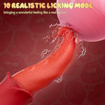 Vibrator Adult Sex Toys For Women - Tongue G Spot Vibrator Dildo Rose Sex Toys With 10 Licking & 10 Vibration Mode, Adult Toys Clit Stimulator Pleasure Anal Nipple Toys For Female Couples Games