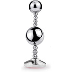 Sex Toy For Men Stainless Steel Anal Plug Shape Jewelry Butt Plug Trainer Set Anal Massager Women Unisex Gay Temperature Stimulation(A)